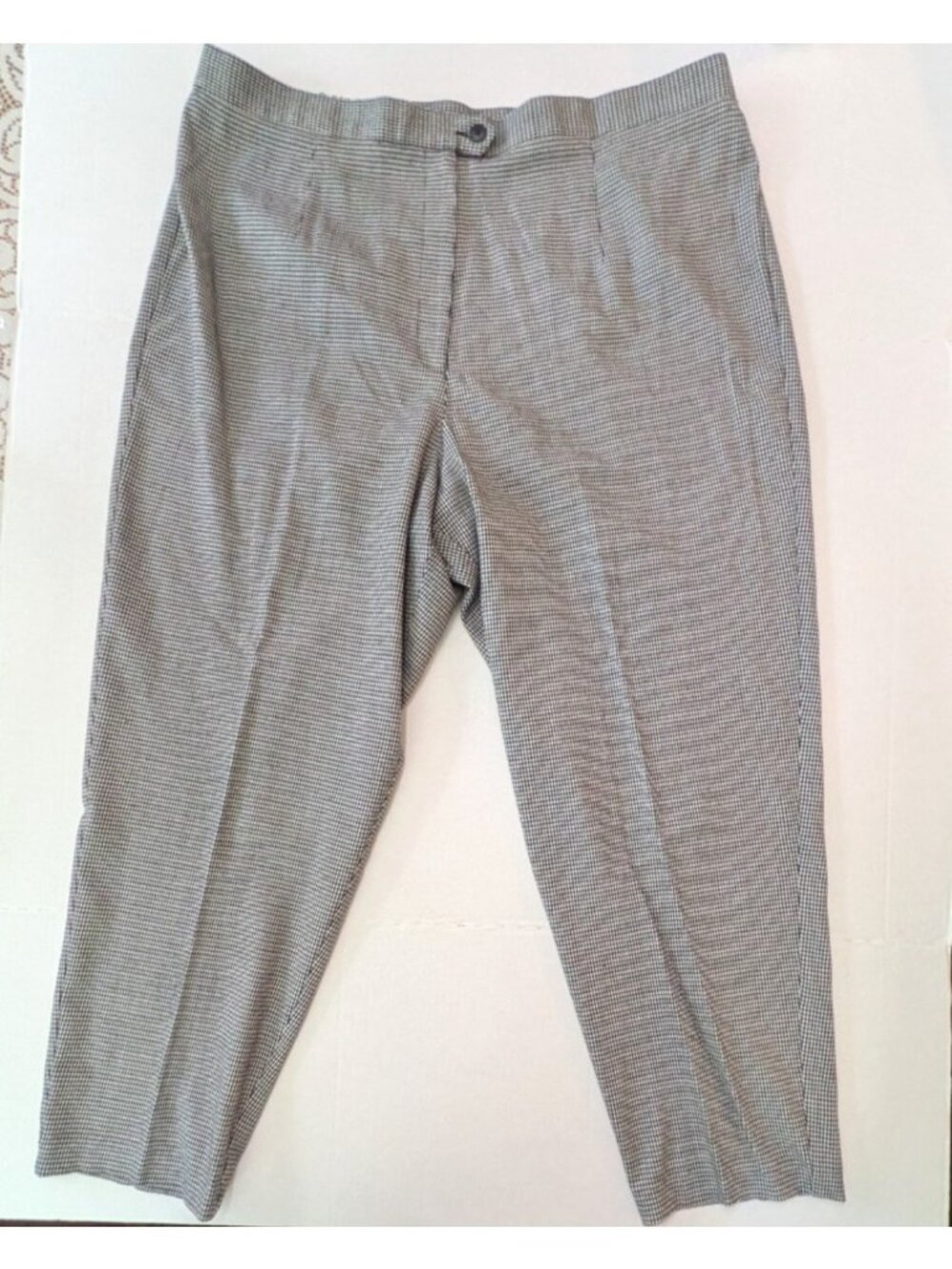 Innovation Sport Houndstooth Trousers Womans Size 22W Black White Dress Pants